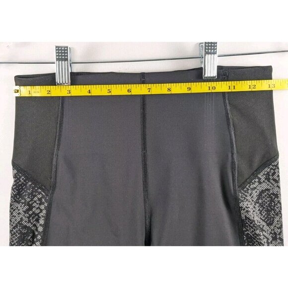 Athleta Women's Size S Stay Fly 9" Short Black Reflective Snake Print Bike Biker - Picture 3 of 7